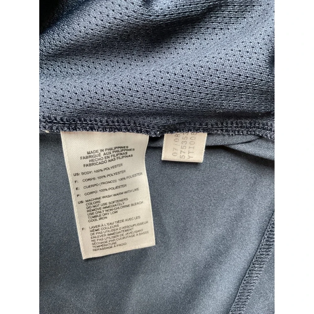 Adidas 1/4 Zip Pullover large ( see measurements)  Mens‎ Navy Blue Mesh Panels